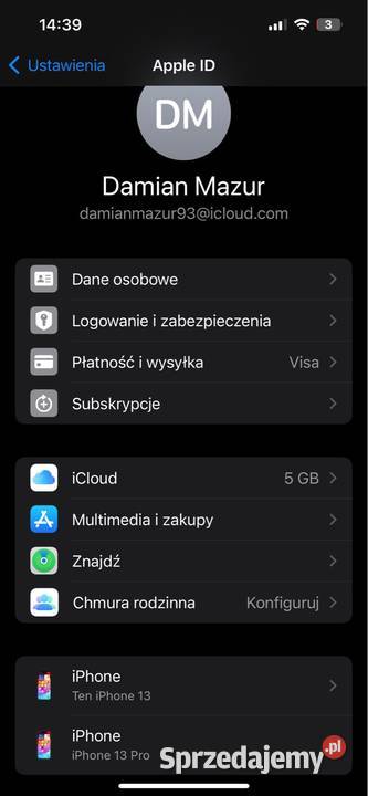 iPhone 13 256 GB midnight wielkopolskie Trzcianka