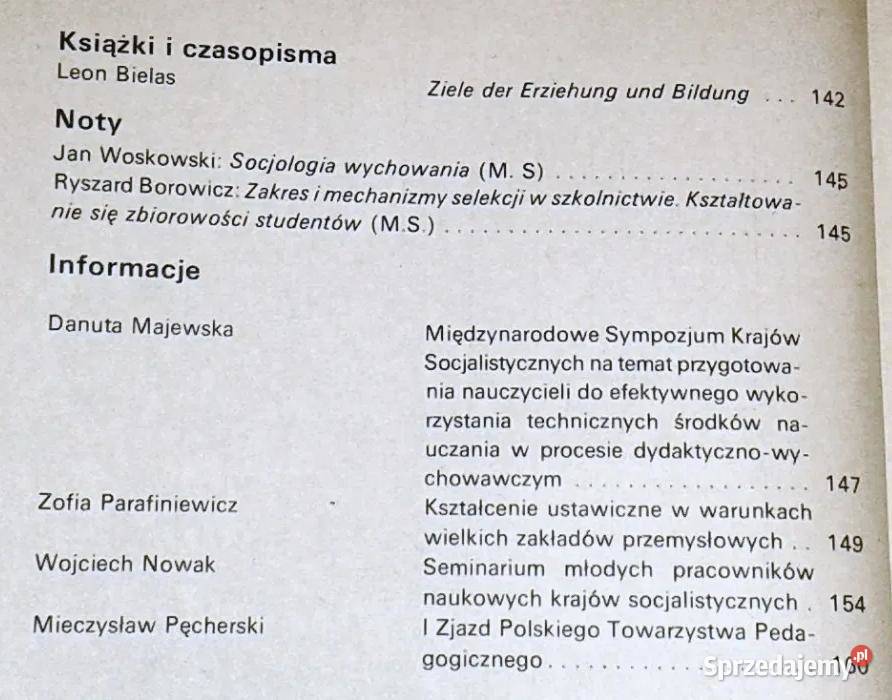 Edukacja Studia Badania Innowacje 24 1984 Chełm sprzedam