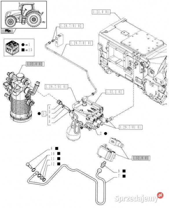 Holland T6010 Zestaw serwisowy 710083280001 Jastrzębniki sprzedam