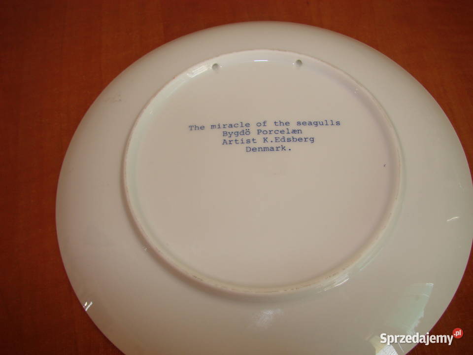 Bygdo Denmark porcelanowy talerz kolekcjonerski Pruszcz Gdański