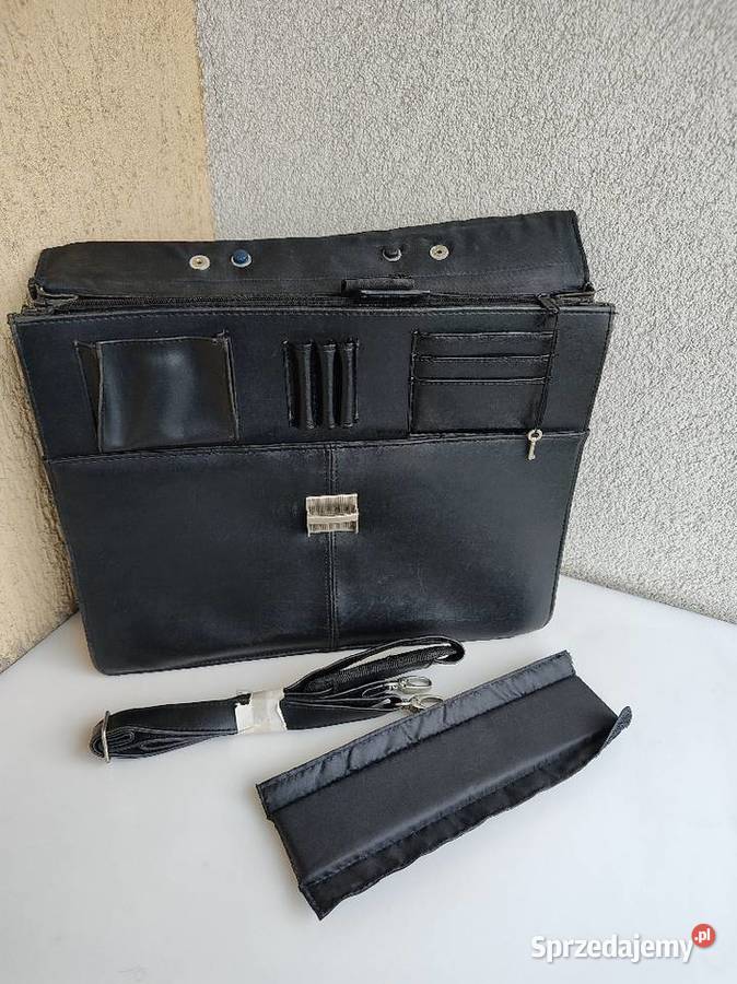 Teczka skórzana italy Transit kolor czarny Olecko