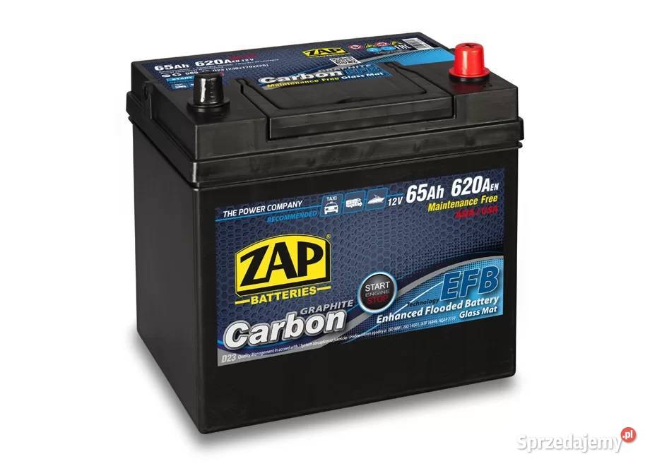 Akumulator ZAP CARBON EFB STARTSTOP 65Ah 620A osobowe Radom sprzedam