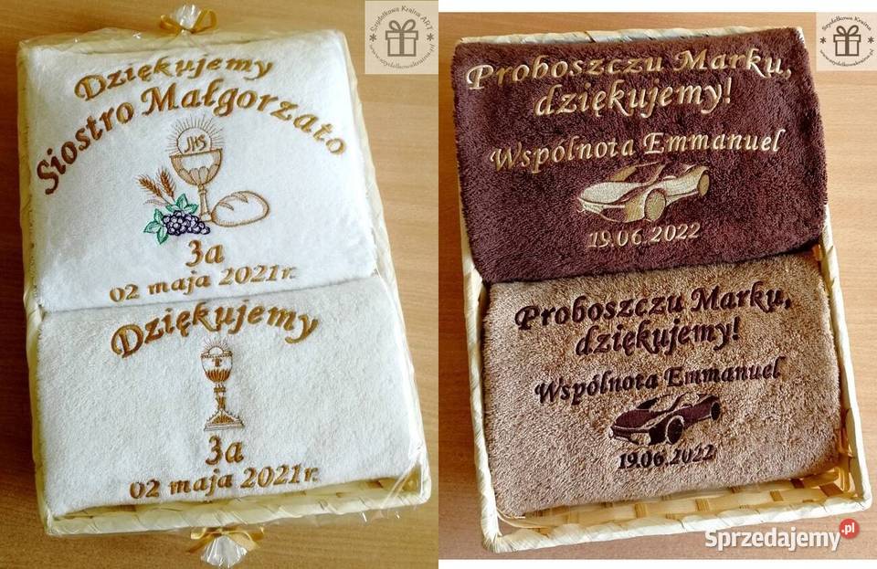 Prezent KSIĘDZA podziękowanie urodziny RĘCZNIK z Toruń