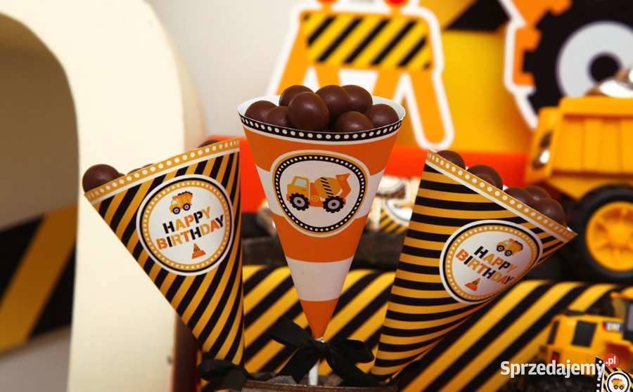 Budowa Budowniczy szablony urodziny słodki stół wielkopolskie Poznań