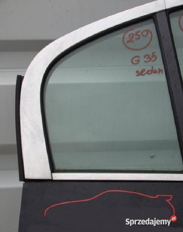 INFINITI G35 SEDAN SZYBA MAŁA BOCZNA DRZWI TYŁ Karoseria Nowy Tomyśl