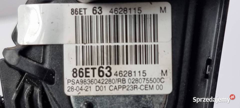 PEDAŁ CITROEN BERLINGO III 86ET63462811514