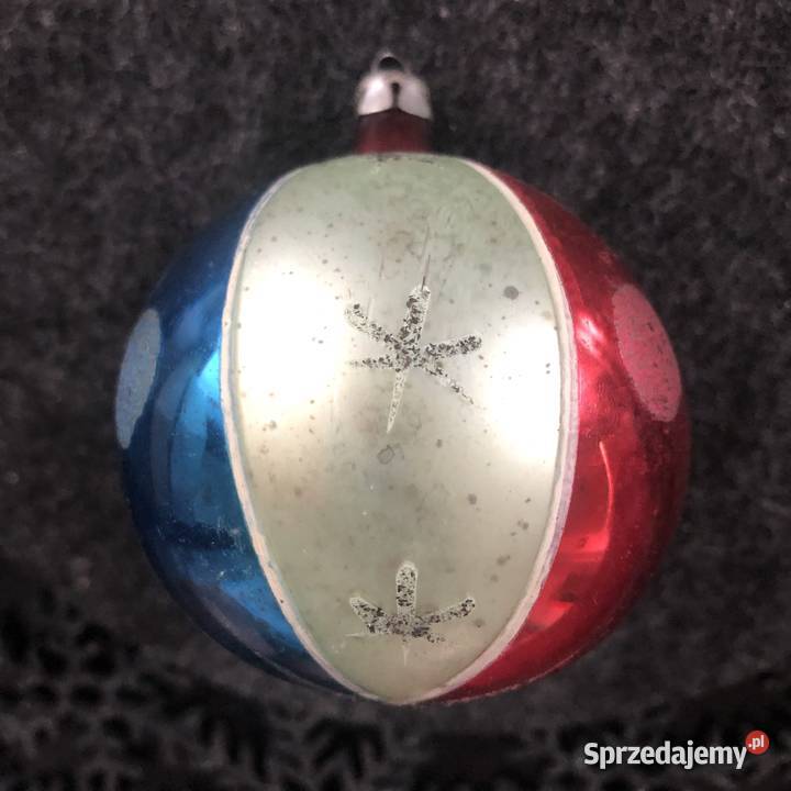 Kmpl 9 ręcznie malowane bombki choinkowe PRL Kraków