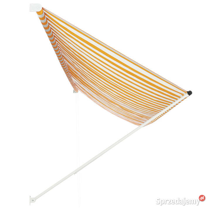 Markiza zwijana 400 x 150 żółtobiała WM143757 Warszawa