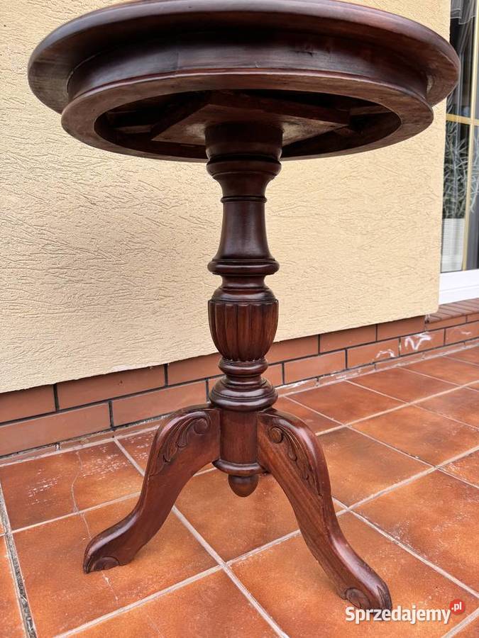 Stolik okrągły stylowy kawowy ława stoliczek