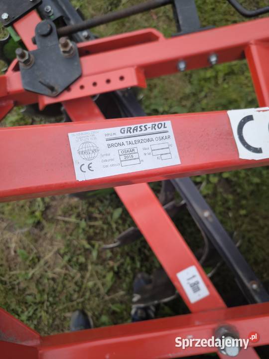 Brona talerzowa talerzówka 18m Grassrol nieuszkodzony Lipnice