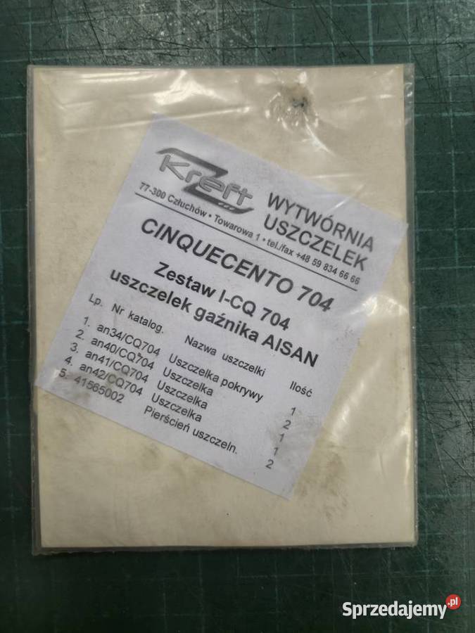 Zestaw uszczelek gaźnika Cinqecento AISAN osobowe Dąbrowa Górnicza sprzedam