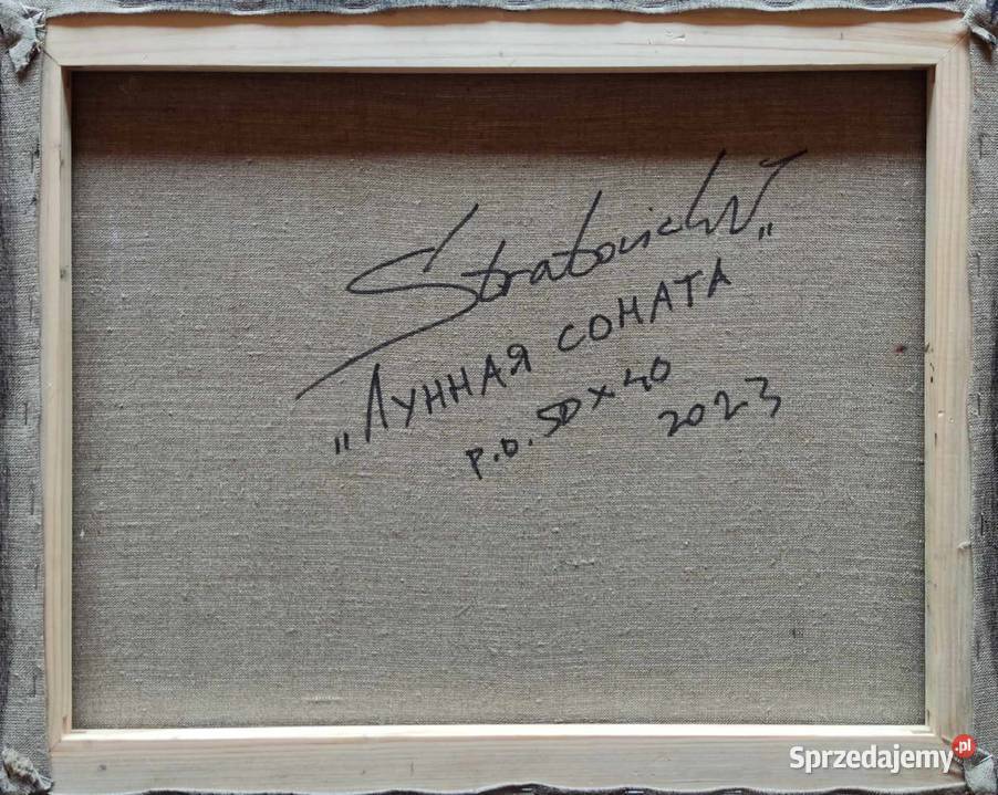 STRATOVICH W obraz olejny na płótnie KSIĘŻYCOWA Supraśl