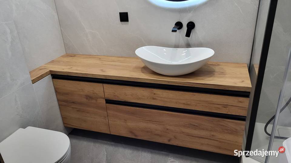 Meble łazienkowe na wymiar Kraków szafka pod 160cm