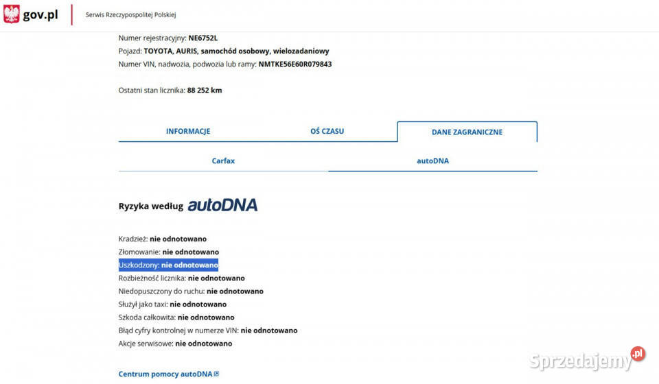 Toyota Auris 16 Benzyna Zarejestrowany Zarejestrowany w Polsce Elbląg