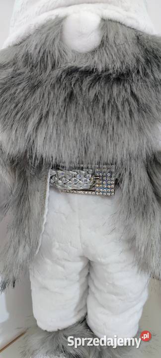 Skrzaty świąteczne para srebrny biały Glamour Lipnica sprzedam