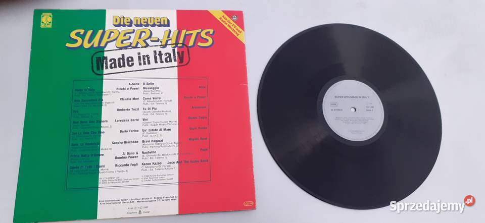 Super hits made in italy die neuenskładanka Tuszkowo