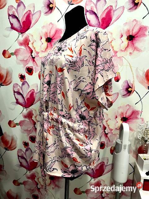 JDY bluzka modny wzór kwiaty floral pastelowa