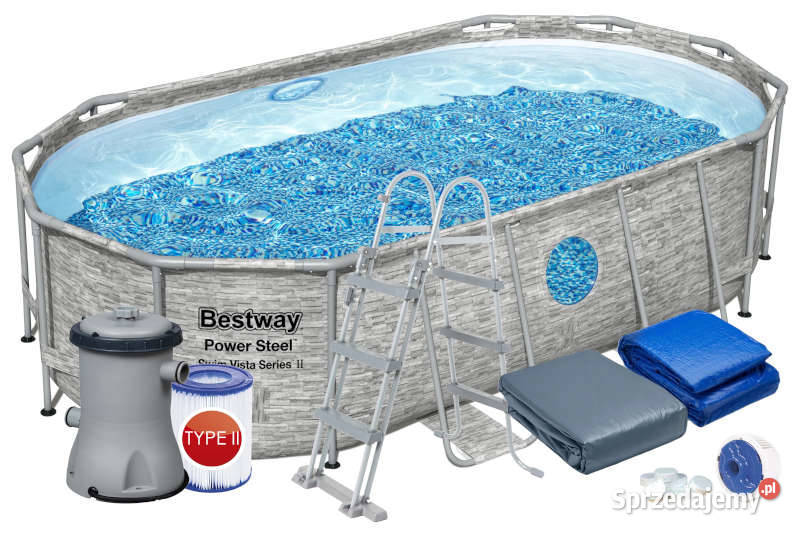 BASEN OGRODOWY STONE VISTA 427x250x100 BESTWAY Jasło