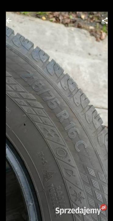 Continental 21575R16 dostawcze wielosezonowe śląskie Katowice sprzedam