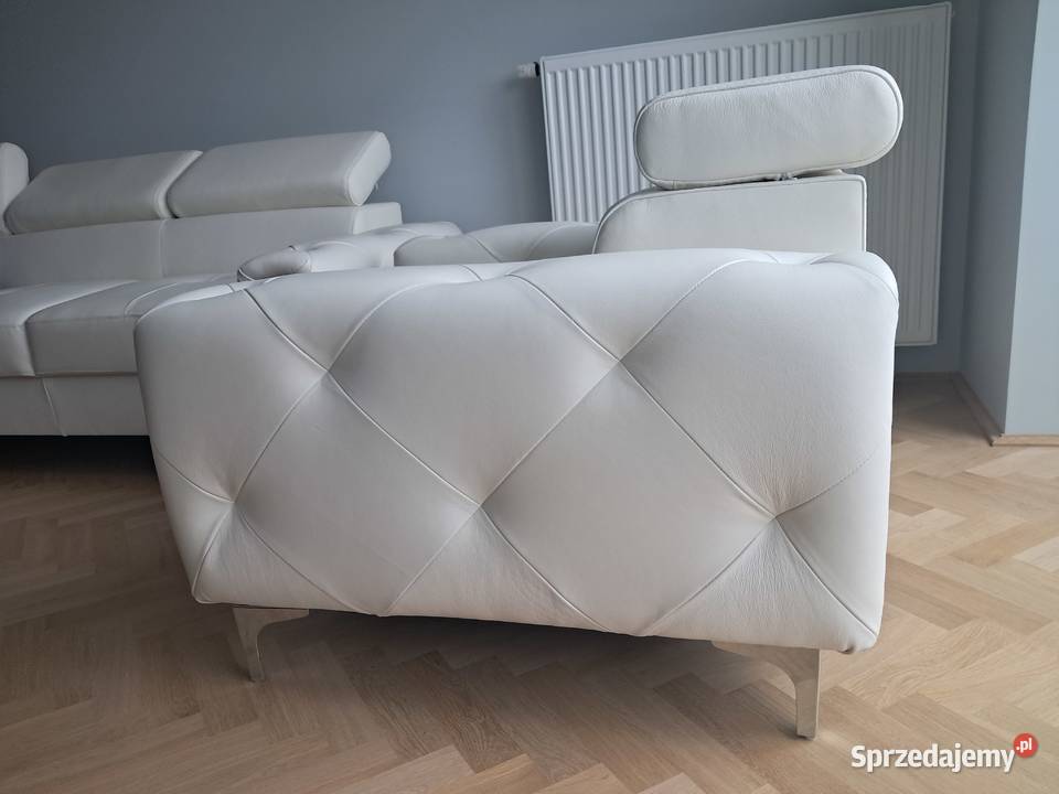Fotel skóra naturalna doskonale wykończony Lublin