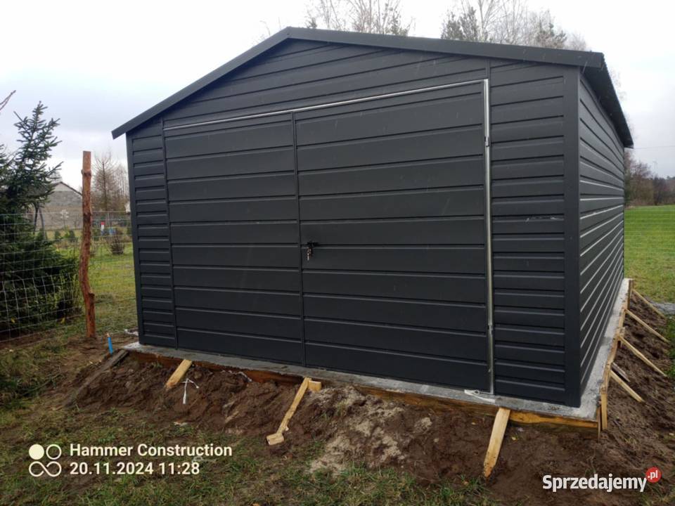 Garaż blaszany Wzmocniony PROFILAMI Producent opolskie Opole sprzedam