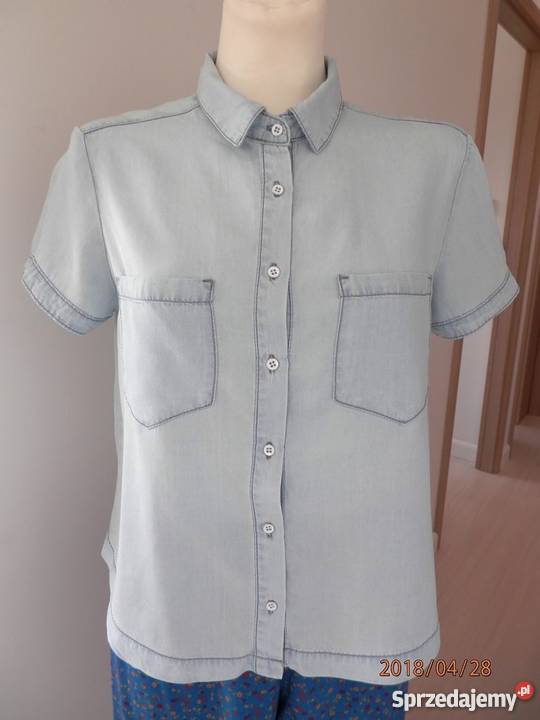 Koszula Bluzka Dżinsowa Błękitna Lekka KappAhl S Łomża sprzedam