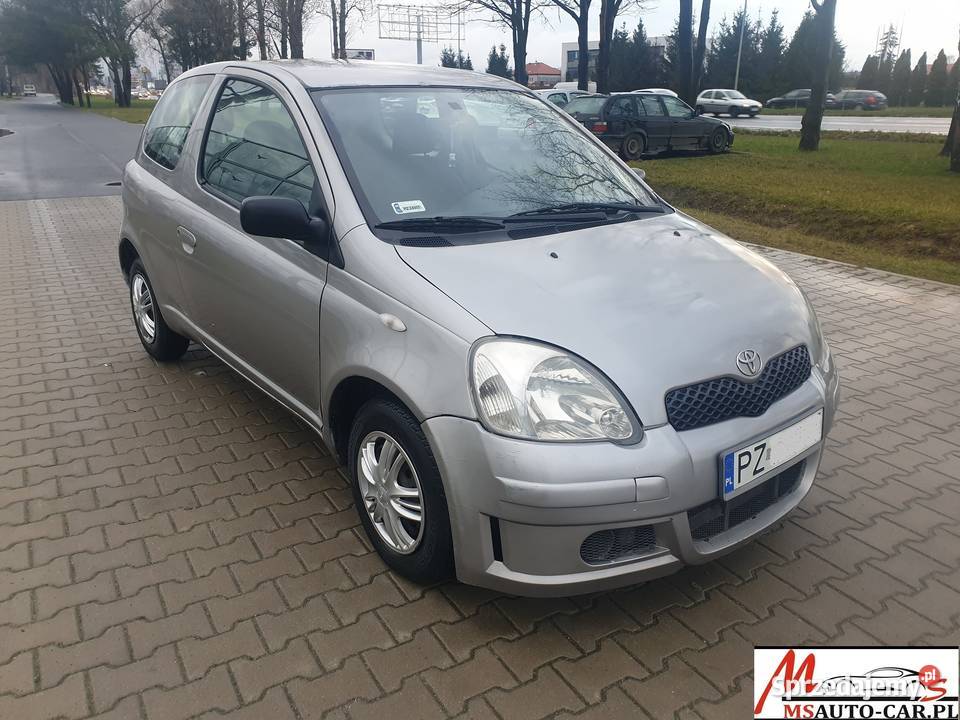 Toyota Yaris 10 Benzyna 2003r Salon 5 osobowy 65 manualna Poznań