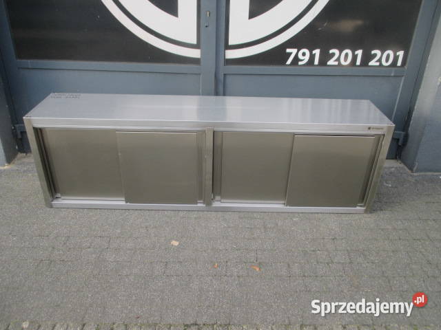 NOWA Szafka Wisząca Stal Nierdzewna Drzwi Suwane
