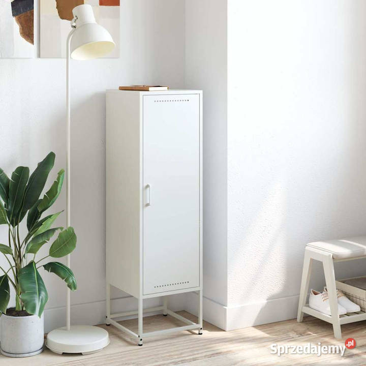 Szafka biała 36x39x123 stal WM846529
