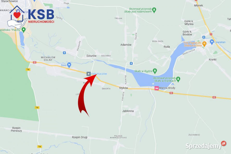 Działka w Kuczowie wydane WZ 3300m2 świętokrzyskie Kuczów