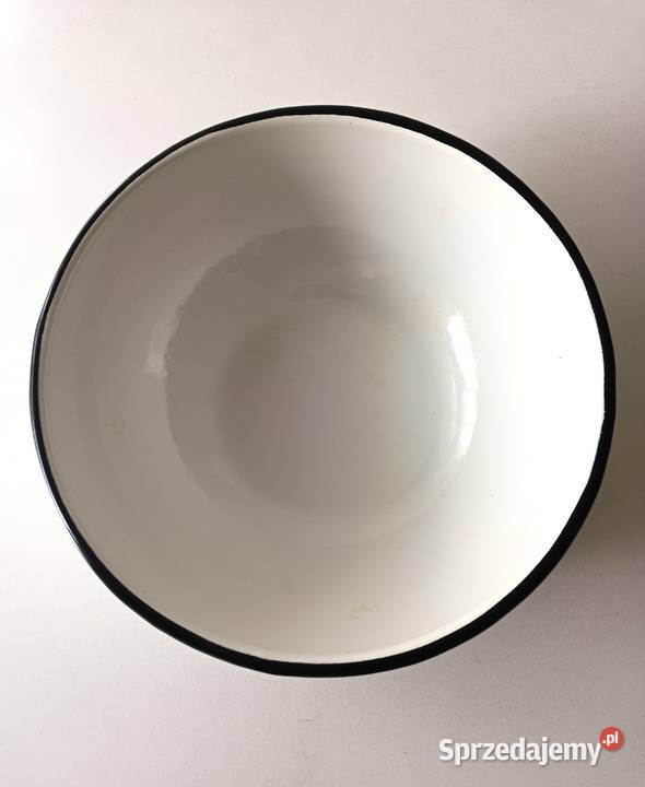 Miska emaliowana z PRLu vintage Łódź