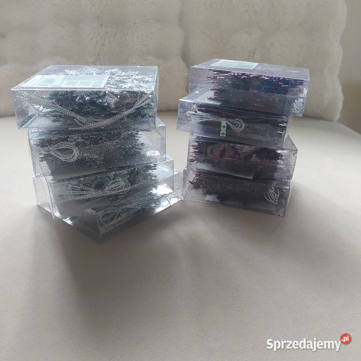 24 śnieżynki niebieskie turkusowe srebrne zachodniopomorskie Koszalin