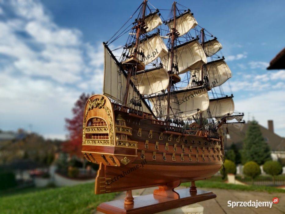 Drewniana Replika statku ROYAL LOUIS 95 Rarytas Szczecin