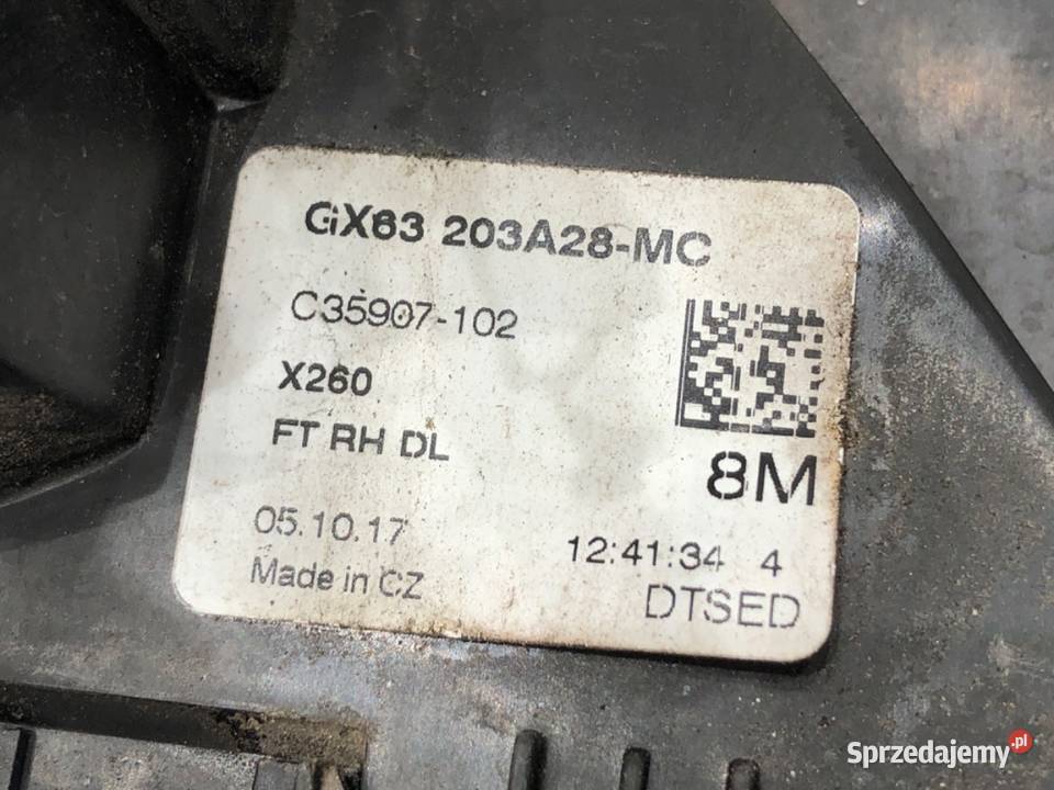 ZAMEK DRZWI PRAWY PRZÓD JAGUAR XF II Kombi osobowe Części samochodowe