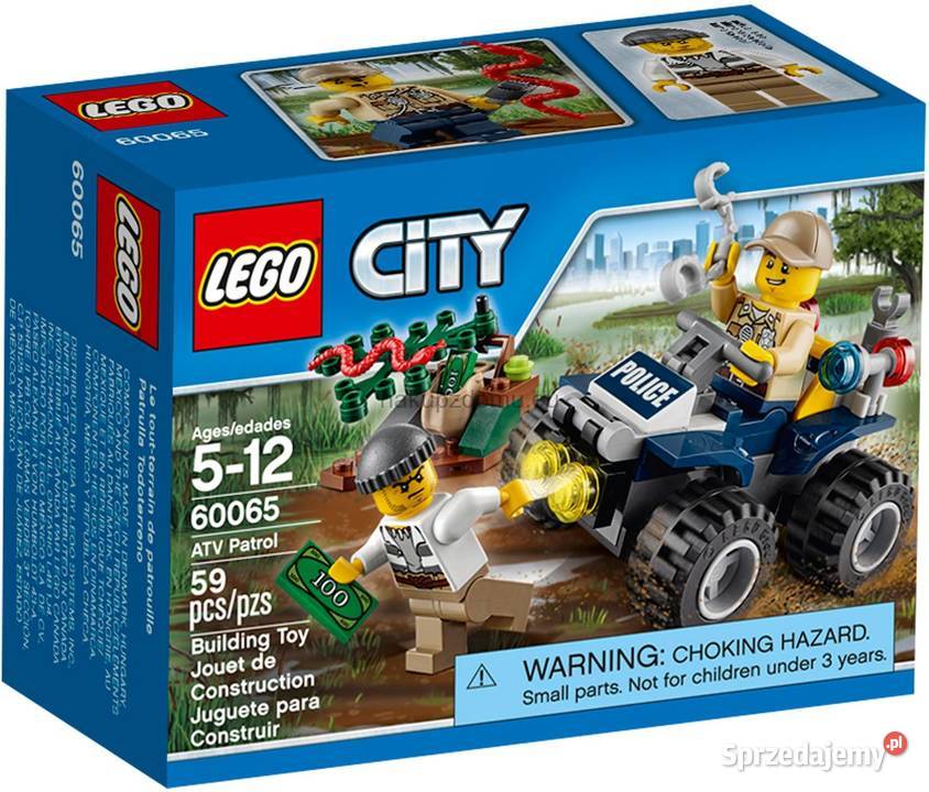 LEGO City 60065 Policyjny Patrolowy Quad nowy 5 lat+ Klocki Kraków