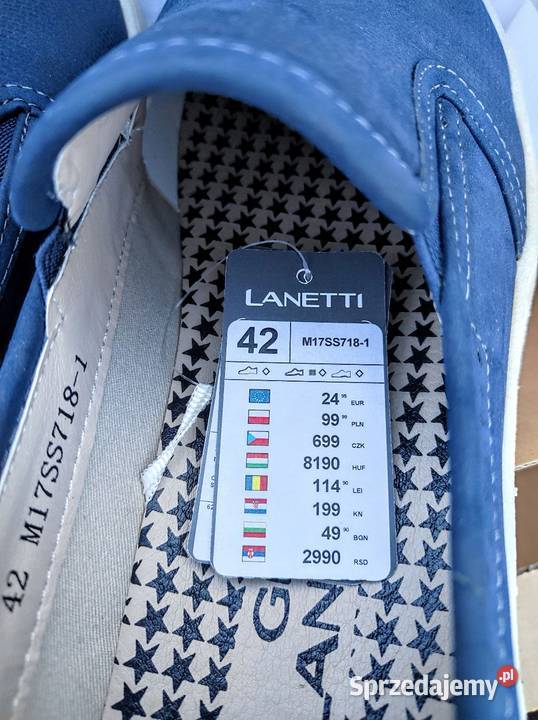 Buty Gino Lanetti męskie rozmiar 42 nowe z metką sprzedam