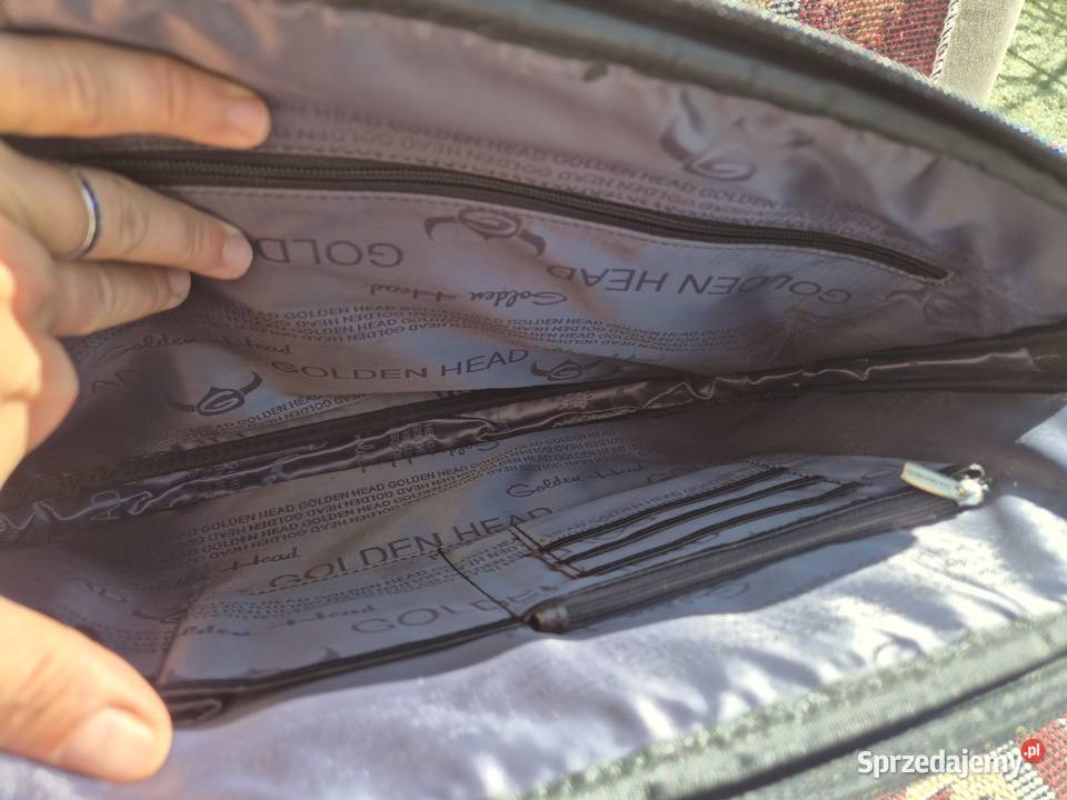 Skórzana torba na laptopa Golden head Uniseks Torby i torebki dolnośląskie Wrocław
