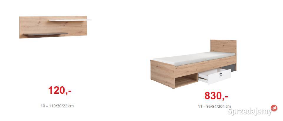 Meble młodzieżowe KEVIN Dąb artisan Meble do sypialnii Blizne sprzedam