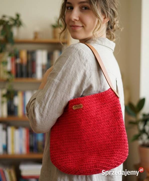 Torebka shopperka crochet ręcznie robiona Torby i torebki Piotrków Trybunalski sprzedam