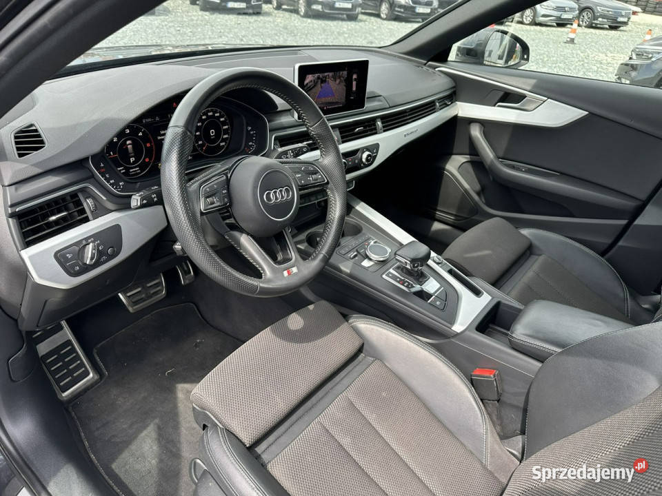 Audi A4 20 TDI 190 Quattro STronic 2018r SLine asystent pasa ruchu Wojkowice
