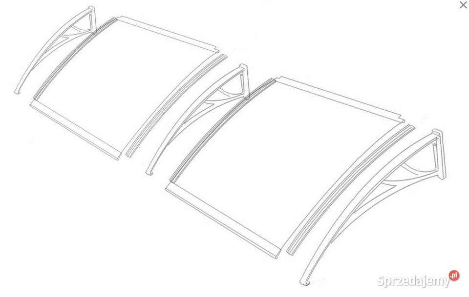 DASZEK DRZWI ZADASZENIE 300 x 100 POLIWĘGLAN podlaskie Choroszcz