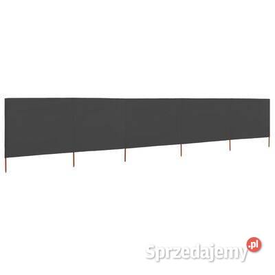 vidaXL Parawan 5skrzydłowy z tkaniny 600x80