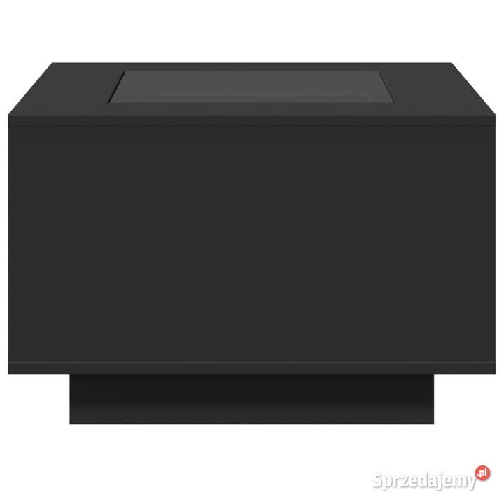 Stolik kawowy z LED czarny 60x60x40 WM847568 sprzedam