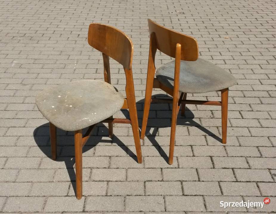 Ciekawe krzesła styl skandynawski PRL design Stoły, krzesła, biurka pomorskie Gdynia sprzedam