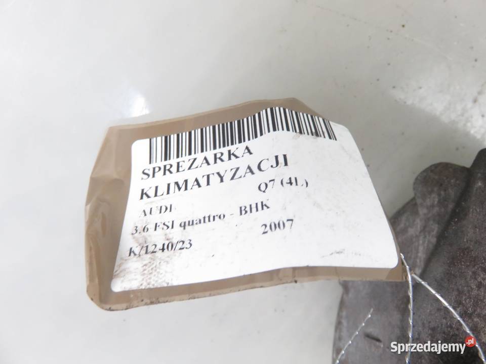 KOMPRESOR KLIMATYZACJI AUDI Q7 36 FSI 7L6820803G sprzedam