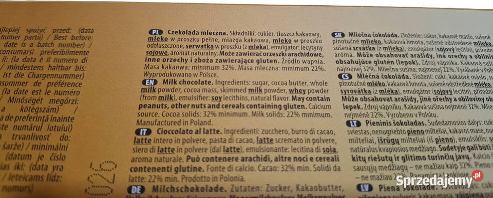 Chocoyoco Premium Czekolada mleczna 245g Czeladź