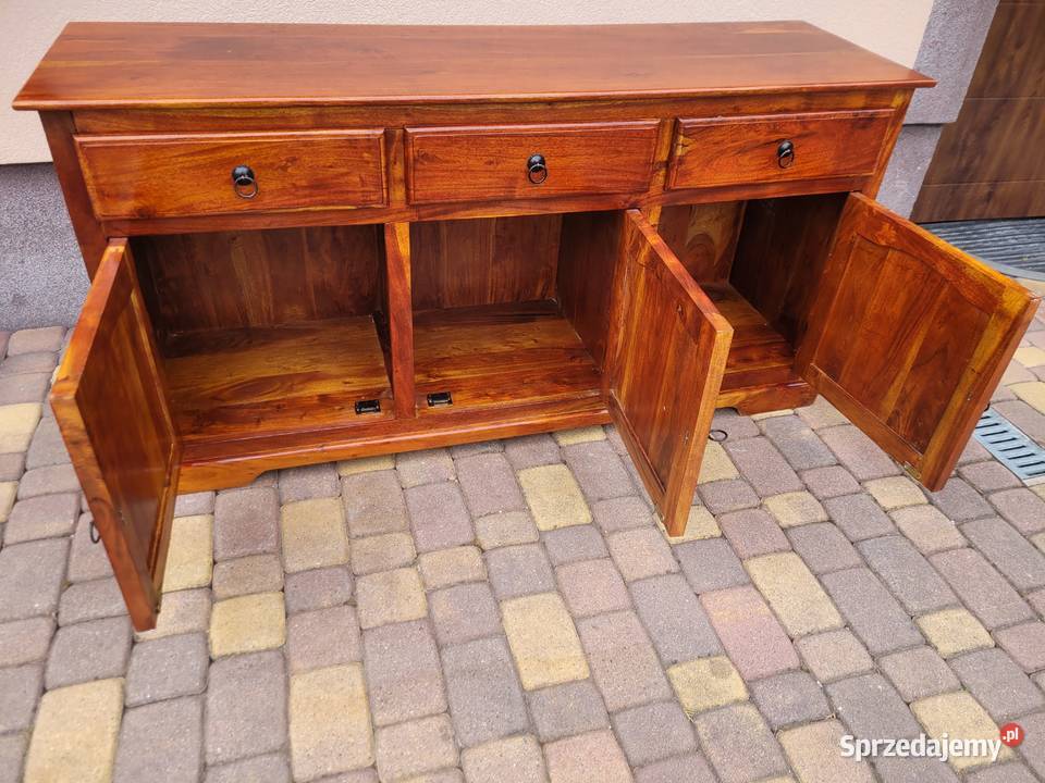 Indyjska Drewniana Komoda Z Drewna Palisander Meble Częstochowa