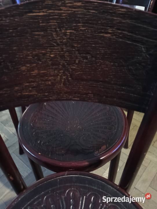 Kolekcjonerskie stare krzesła gięte komplet mazowieckie Warszawa sprzedam