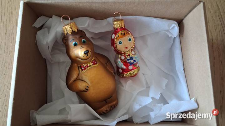 Bombki szklane choinkowe MASZA I NIEDŹWIEDŹ Warszawa sprzedam