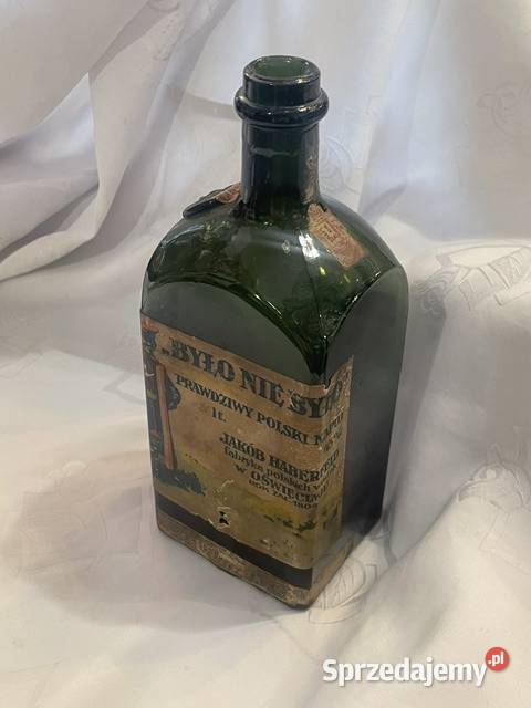 Antyczna Butelka Jakób Haberfeld Oświęcim BYŁO Kraków